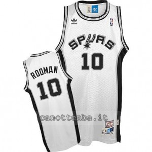 Canotta dennis rodman #10 san antonio spurs soul bianca