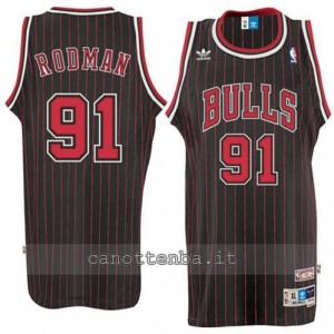 Canotta dennis rodman #91 chicago bulls retro striscia