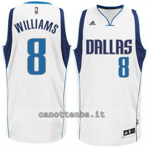 Canotta deron williams #8 dallas mavericks 2015 bianca