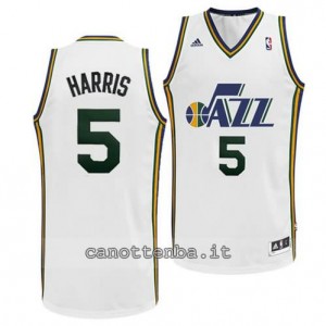 Canotta devin harris #5 utah jazz revolution 30 bianca