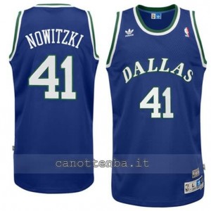 Canotta dirk nowitzki #41 dallas mavericks soul blu