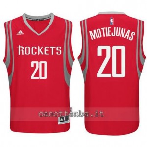 Canotta donatas motiejunas #20 houston rockets rosso