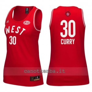 Canotta donna nba all star 2016 stephen curry #30 rosso