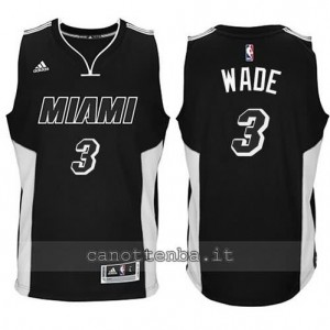 Canotta dwayne wade #3 miami heat 2014-2015 nero