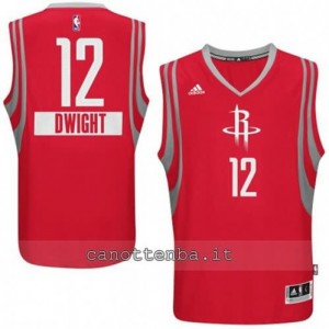 Canotta dwight howard #12 houston rockets natale 2014 rosso
