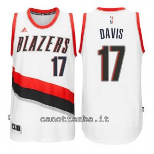 Canotta ed davis #17 portland trail blazers 2014-2015 bianca