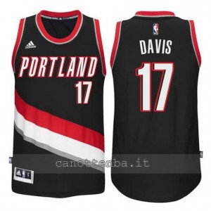 Canotta ed davis #17 portland trail blazers 2014-2015 nero