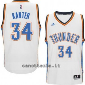 Canotta enes kanter #34 oklahoma city thunder 2014-2015 bianca