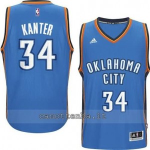 Canotta enes kanter #34 oklahoma city thunder 2014-2015 blu