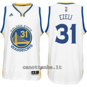 Canotta festus ezeli #31 golden state warriors 2014-2015 bianca