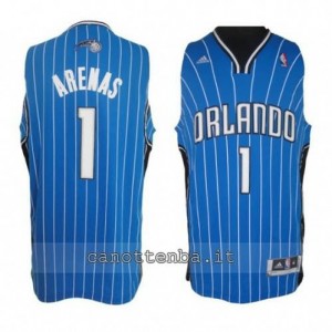 Canotta gilbert arenas #1 orlando magic revolution 30 blu