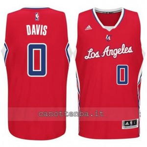 Canotta glen davis #0 los angeles clippers 2014-2015 rosso
