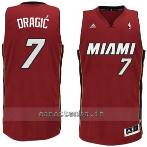 Canotta goran dragic #7 miami heat 2014-2015 rosso