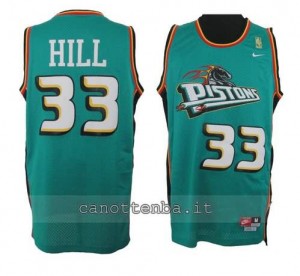 Canotta grant hill #33 detroit pistons retro verde