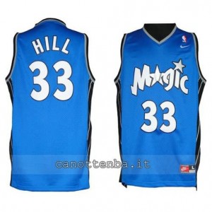 Canotta grant hill #33 orlando magic soul blu