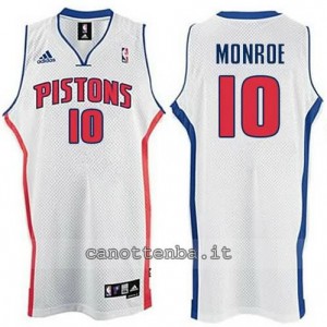 Canotta greg monroe #10 detroit pistons bianca