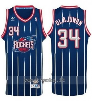 Canotta hakeem olajuwon #34 houston rockets classico blu