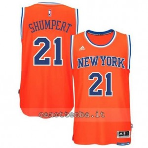 Canotta iman shumpert #21 new york knicks 2015 swingman arancia