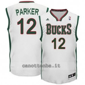 Canotta jabari parker #12 milwaukee bucks revolution 30 bianca