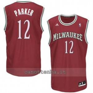 Canotta jabari parker #12 milwaukee bucks revolution 30 rosso