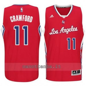 Canotta jamal crawford #11 los angeles clippers 2014-2015 rosso
