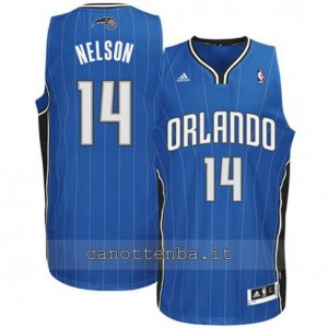 Canotta jameer nelson #14 orlando magic revolution 30 blu