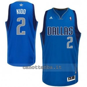 Canotta jason kidd #2 dallas mavericks revolution 30 blu