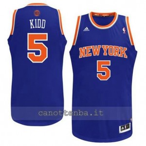 Canotta jason kidd #5 new york knicks revolution 30 blu