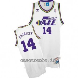 Canotta jeff hornacek #4 utah jazz soul bianca