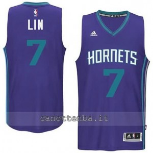 Canotta jeremy lin #7 charlotte hornets 2015 porpora