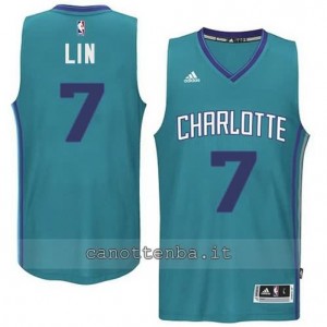 Canotta jeremy lin #7 charlotte hornets 2015 verde