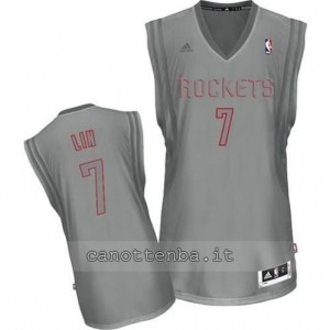 Canotta jeremy lin #7 houston rockets moda grigio