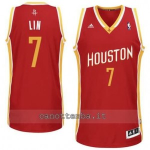 Canotta jeremy lin #7 houston rockets revolution 30 rosso