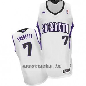 Canotta jimmer fredette #7 sacramento kings revolution 30 bianca