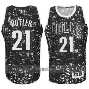 Canotta jimmy butler #21 chicago bulls lights nero