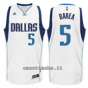 Canotta jj barea #5 dallas mavericks 2015 bianca