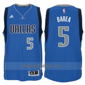 Canotta jj barea #5 dallas mavericks 2015 blu