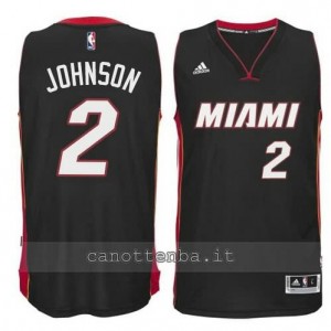 Canotta joe johnson #2 miami heat 2014-2015 nero