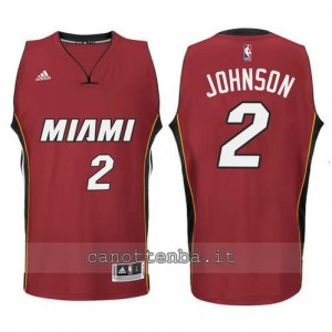 Canotta joe johnson #2 miami heat 2014-2015 rosso