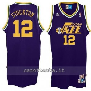 Canotta john stockton #12 utah jazz soul blu