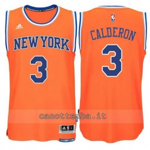 Canotta jose calderon #3 new york knicks 2015 swingman arancia