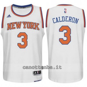 Canotta jose calderon #3 new york knicks 2015 swingman bianca