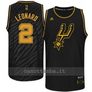 Canotta kawhi leonard #2 san antonio spurs moda nero