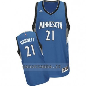 Canotta kevin garnett #21 minnesota timberwolves 2014-2015 blu