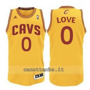 Canotta kevin love #0 cleveland cavaliers revolution 30 giallo