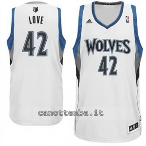 Canotta kevin love #42 minnesota timberwolves revolution 30 bianca