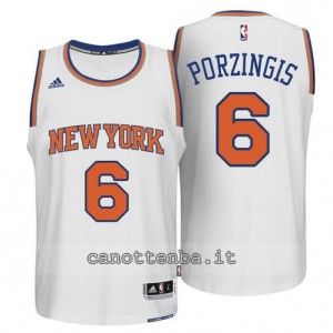 Canotta kristaps porzingis #6 new york knicks 2015 bianca