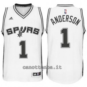 Canotta kyle anderson #1 san antonio spurs 2014-2015 bianca