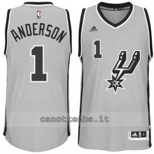 Canotta kyle anderson #1 san antonio spurs 2014-2015 grigio