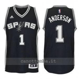 Canotta kyle anderson #1 san antonio spurs 2014-2015 nero